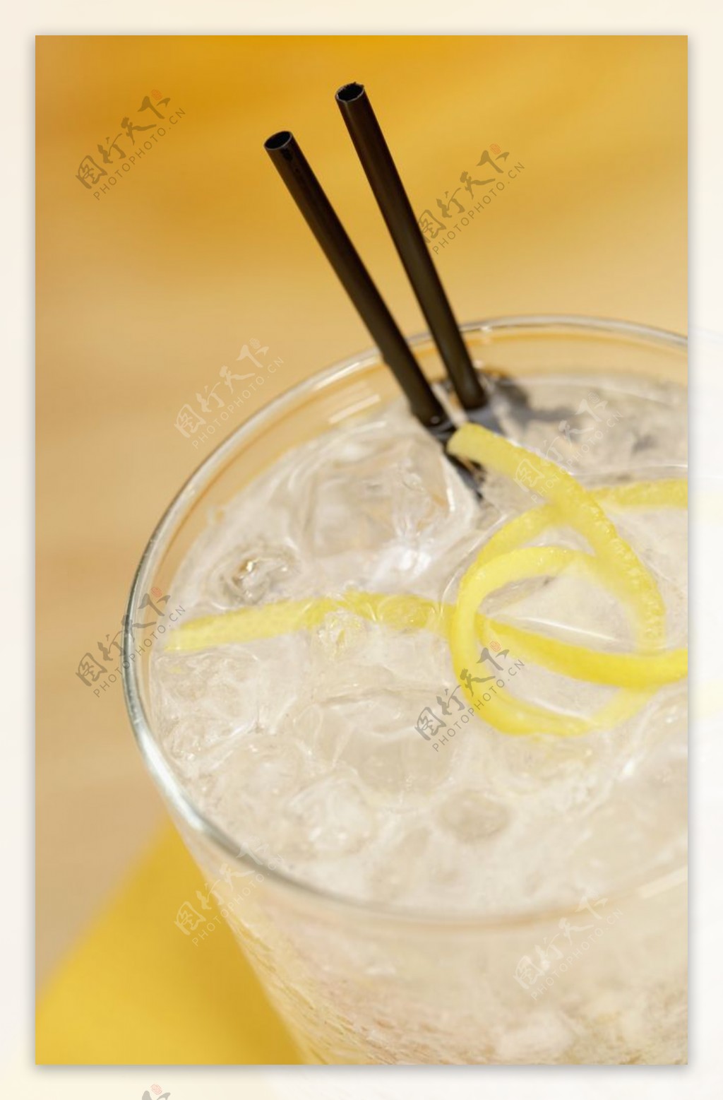 柠檬茶饮料饮品背景素材图片