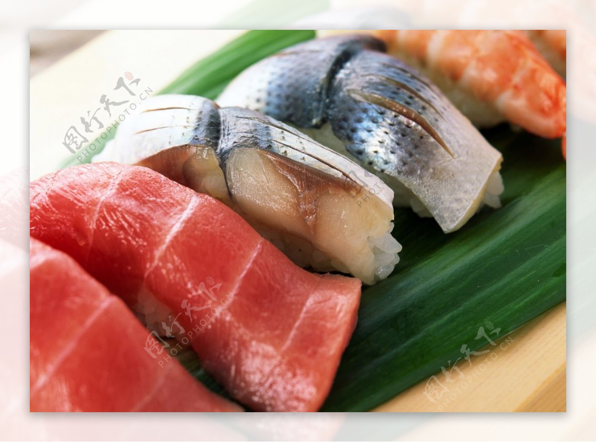 日本生鱼片美食食材背景海报素材图片
