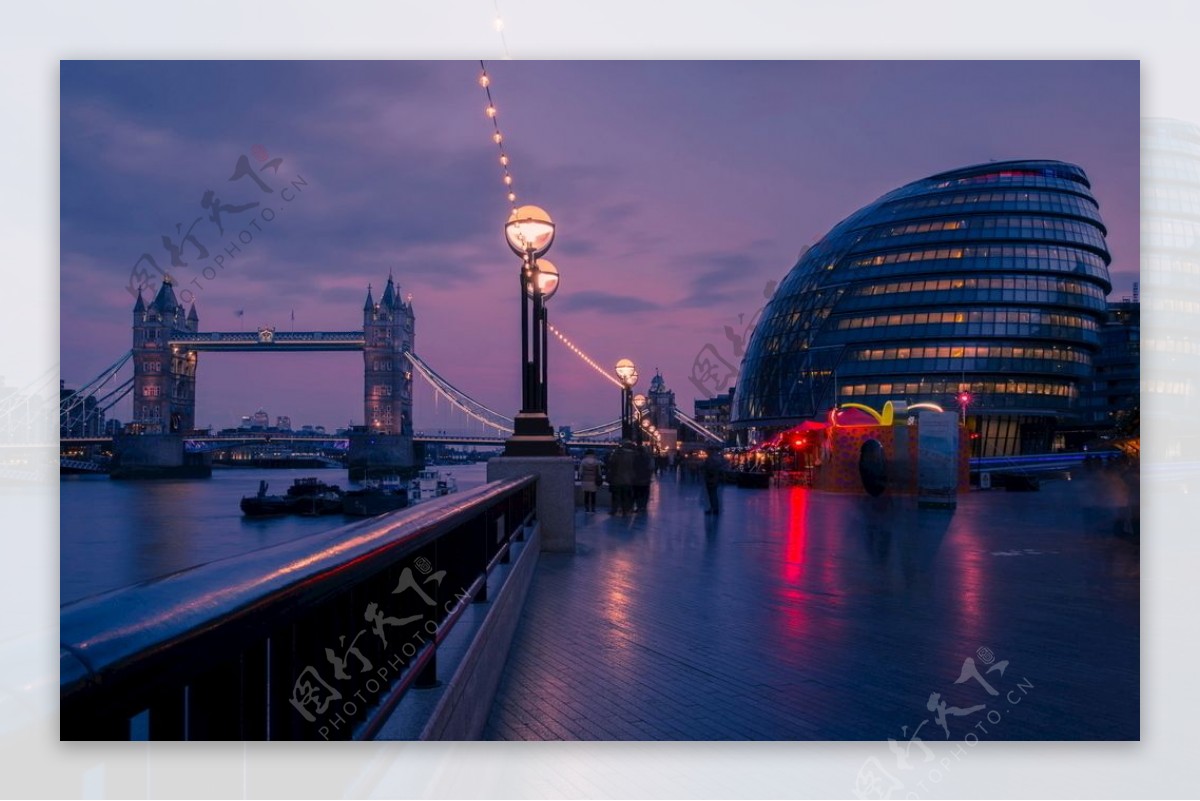 日落市塔桥伦敦城市图片