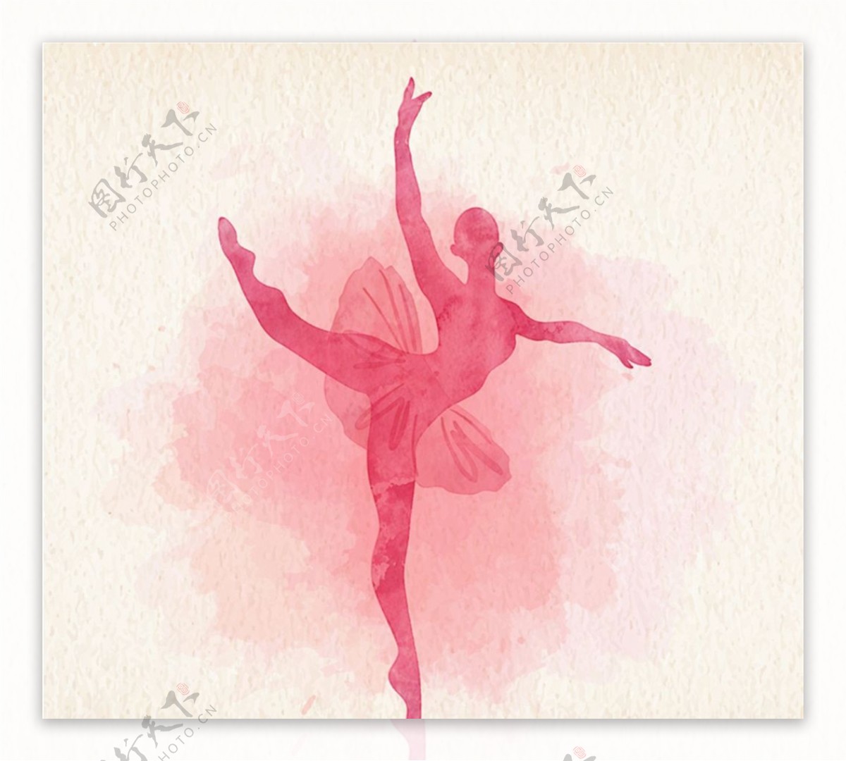 粉色芭蕾舞女郎图片
