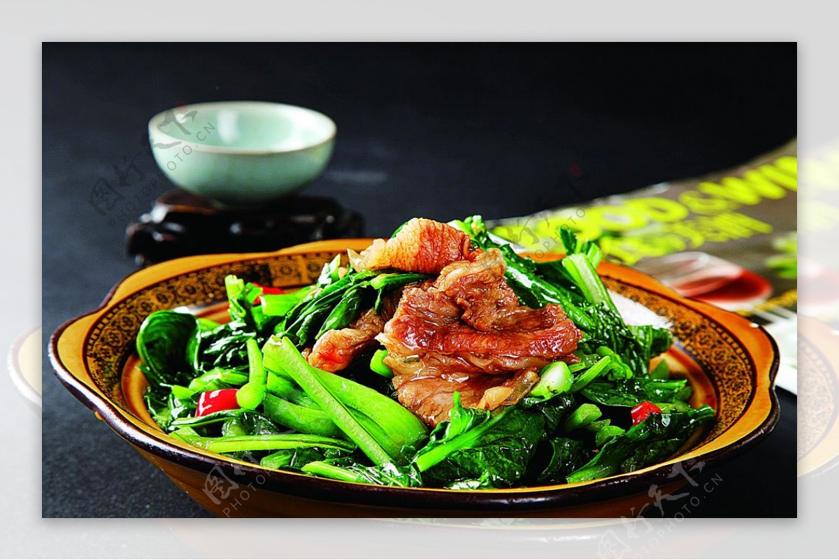 砂锅菜苔图片