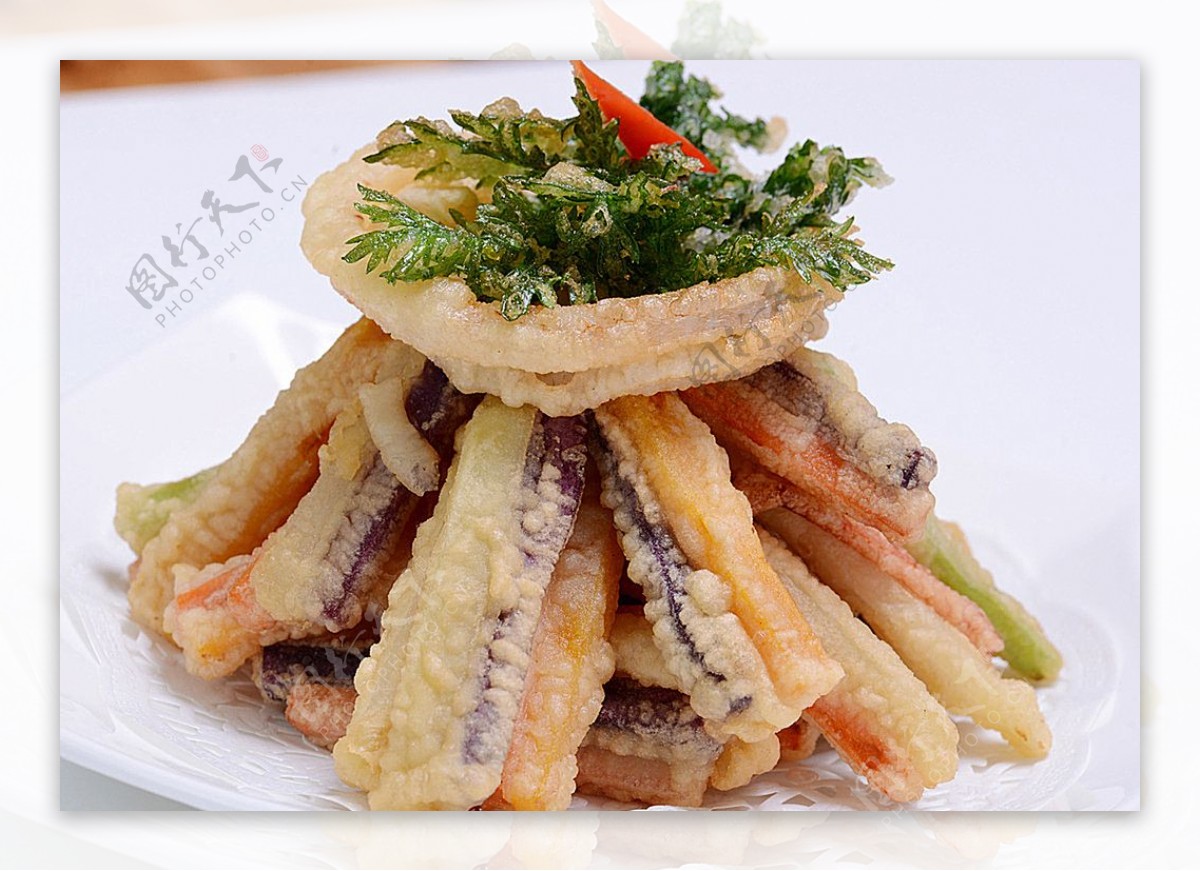 日韩料理鱼肉卷图片