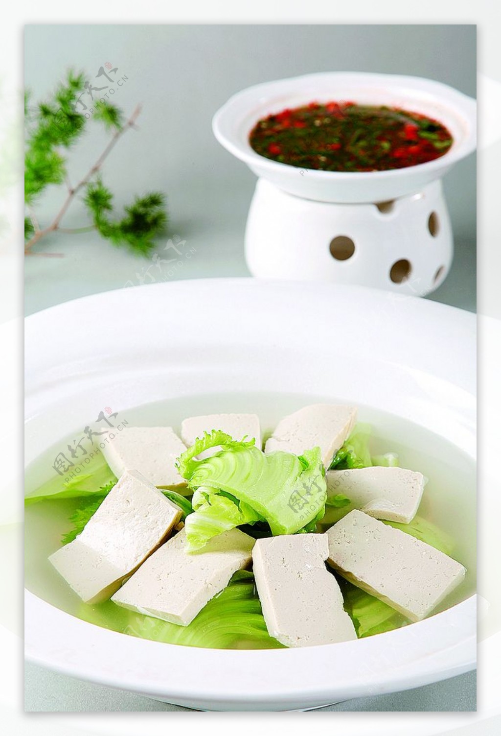 蘸水芹菜豆腐图片