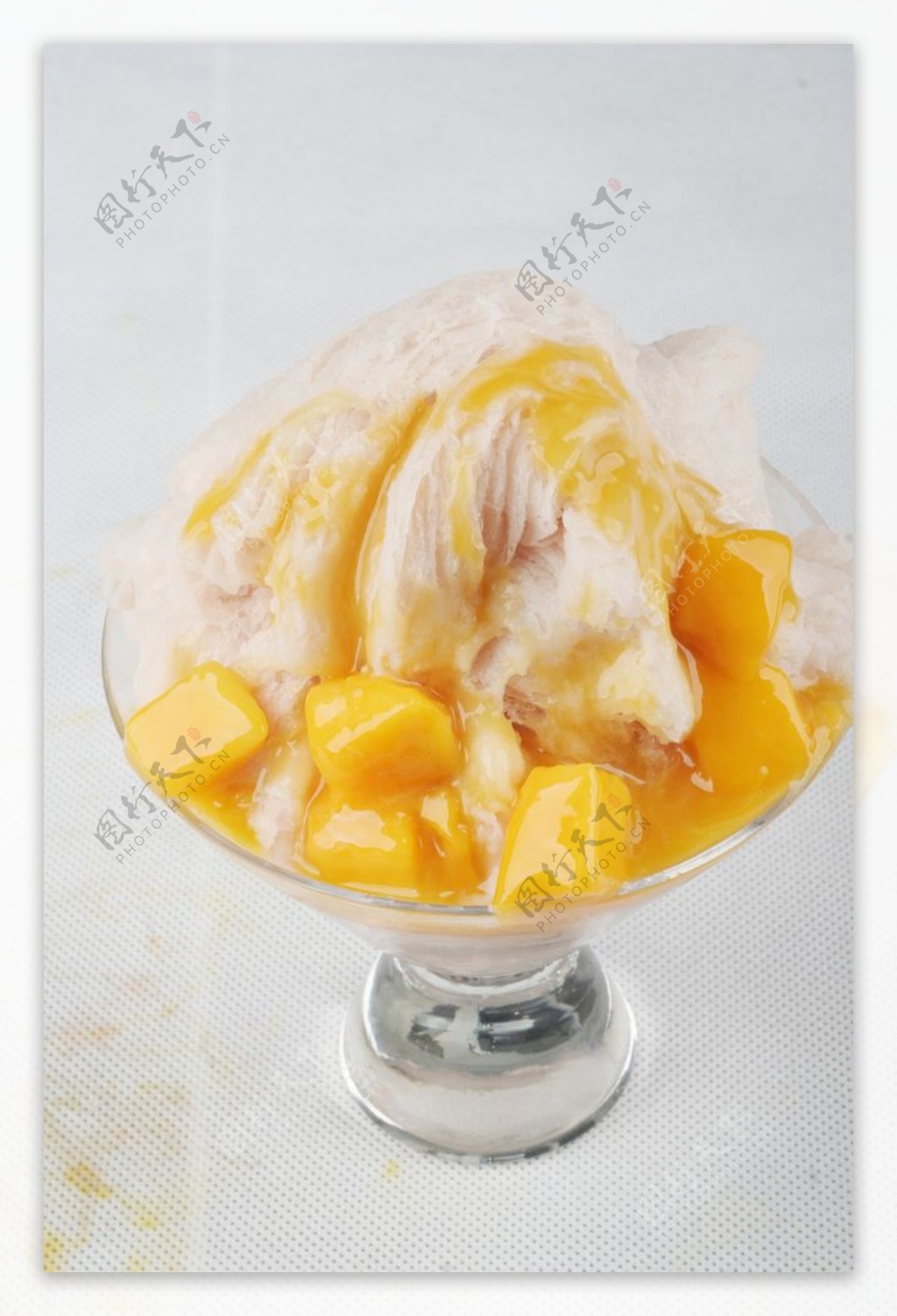 水果捞香芋芒果绵绵冰图片