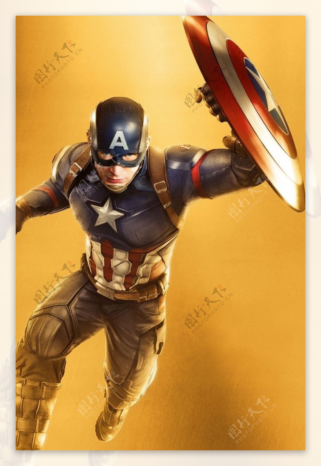 漫威超级英雄美国队长美队图片