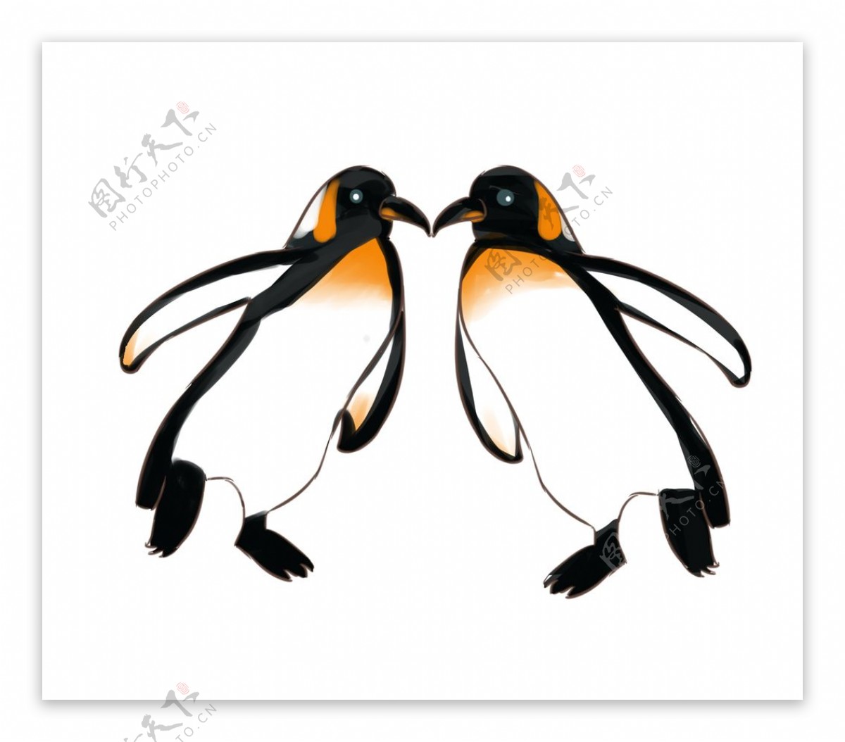 卡通企鹅插画图片素材-编号40063771-图行天下