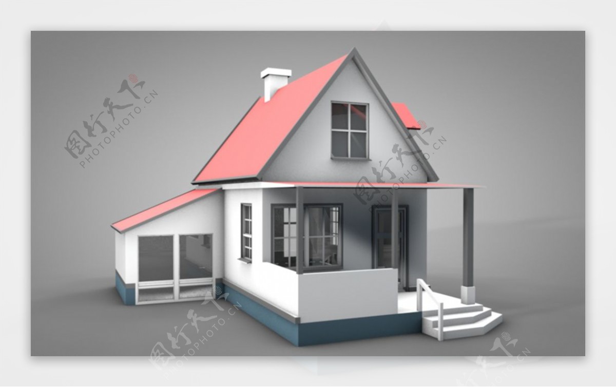 C4D模型房子家图片