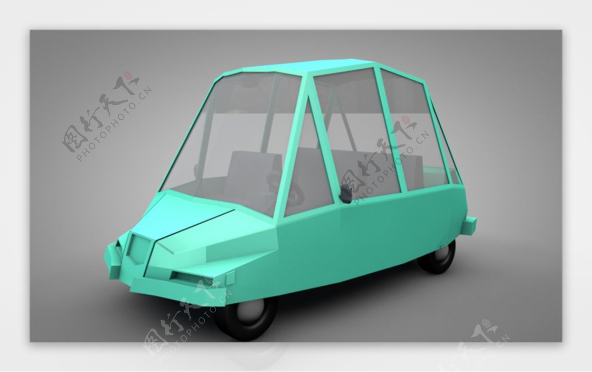 C4D模型汽车出租车图片