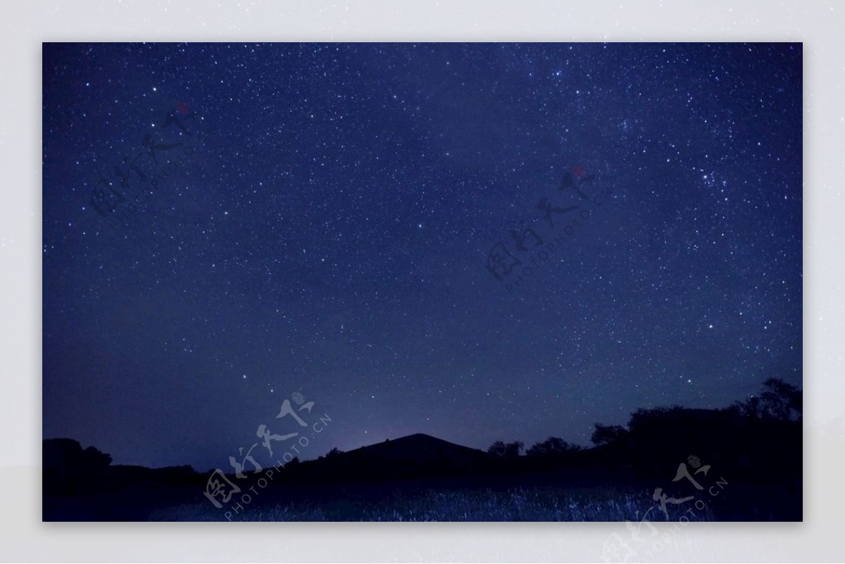 夜空星星夜景繁星图片