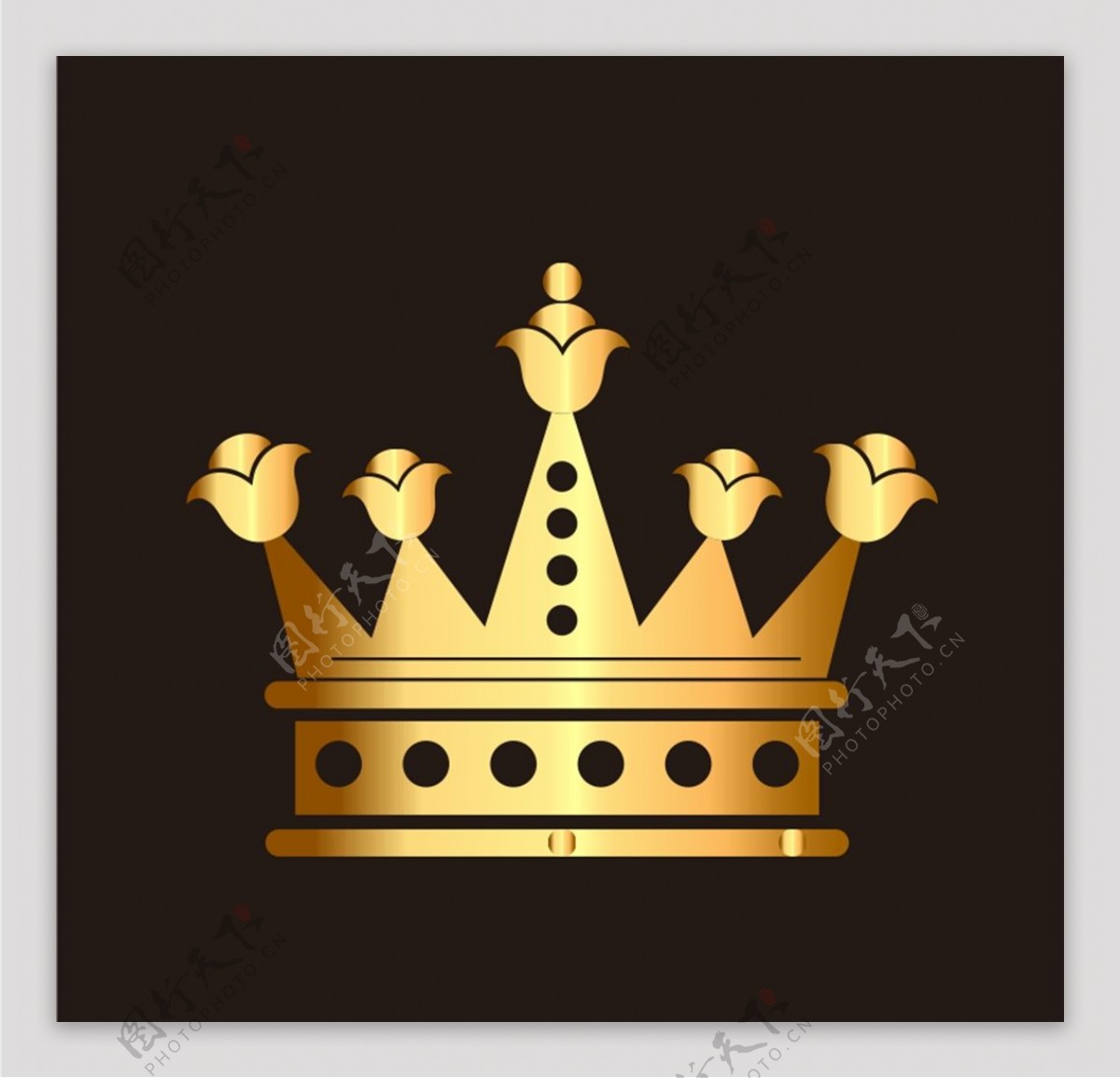 创意设计王冠上面镶嵌着卡通头像高清PNG素材