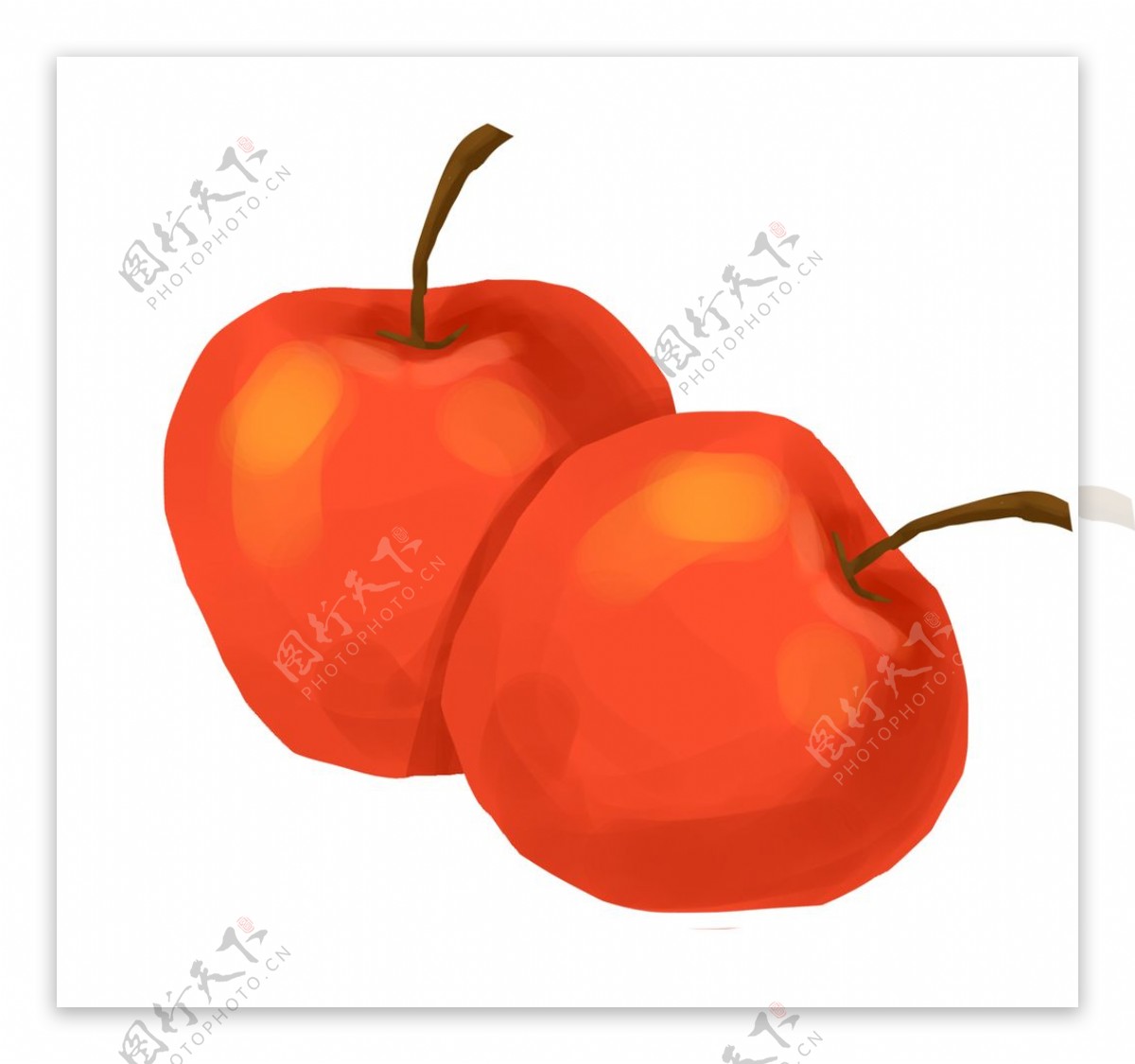 红色苹果素材图片